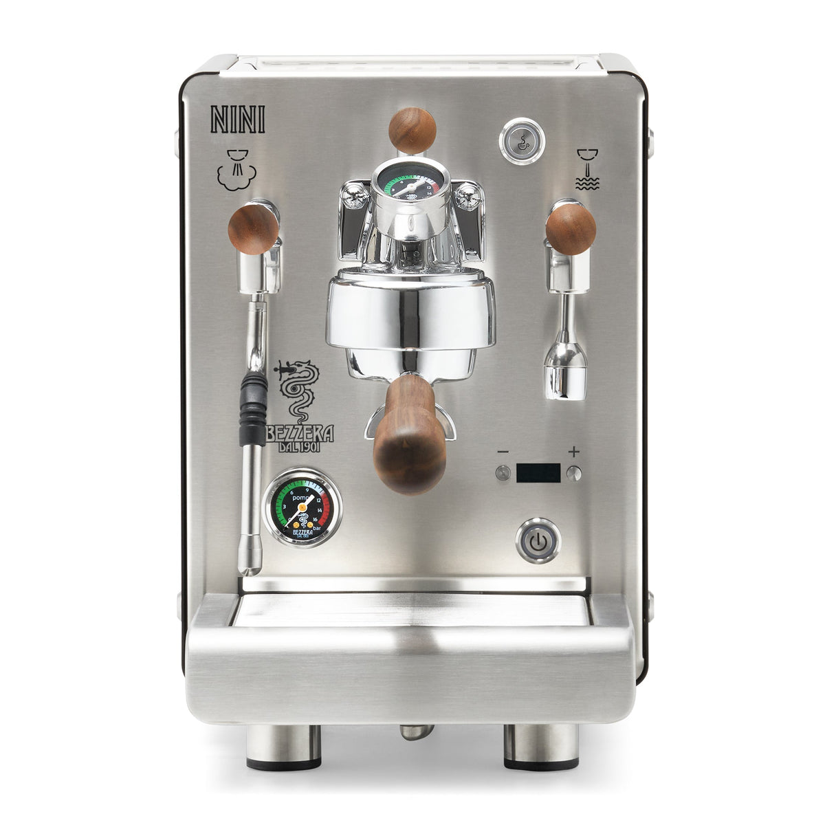 Bezzera NINI PM PID – Black / Flow Control / Walnut