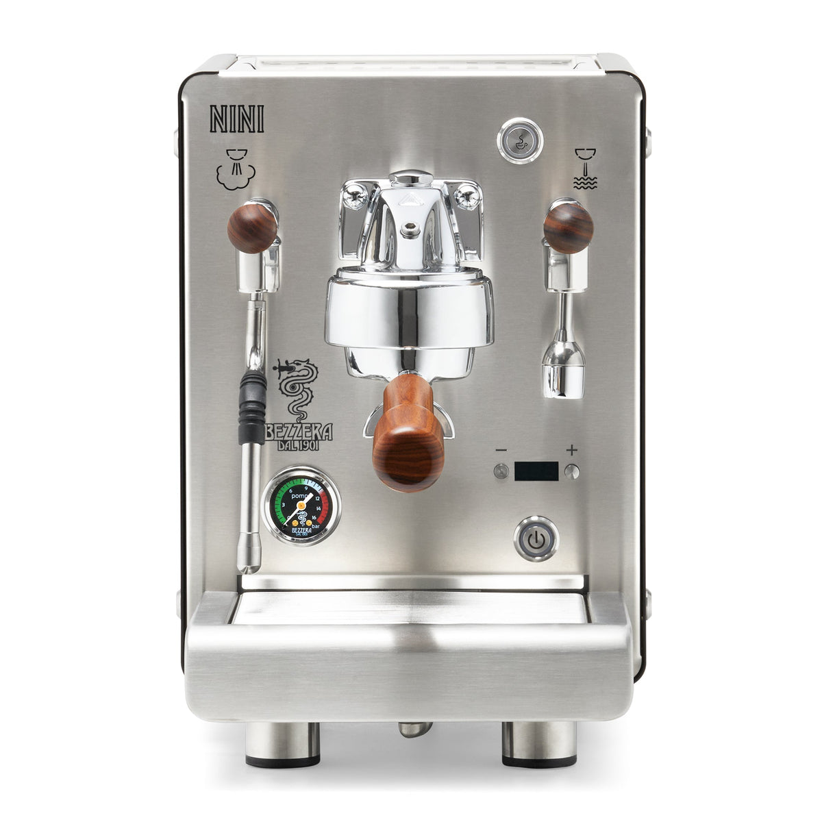Bezzera NINI PM PID – Black / No Flow Control / Rosewood