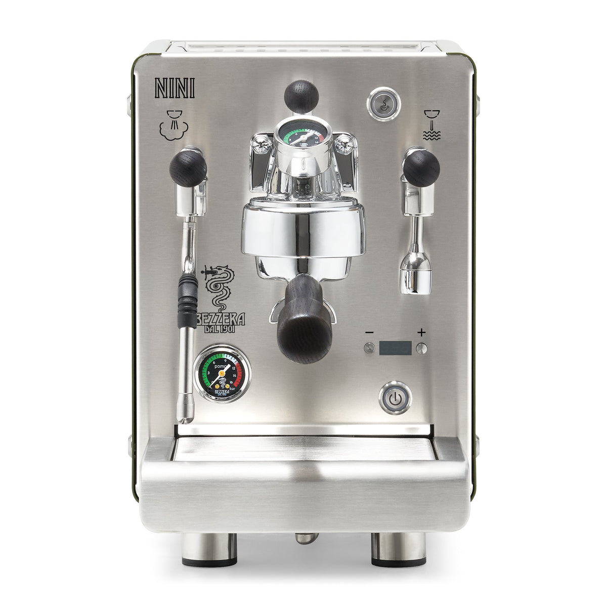 Bezzera NINI PM PID – Green / Flow Control / Blackened Oak