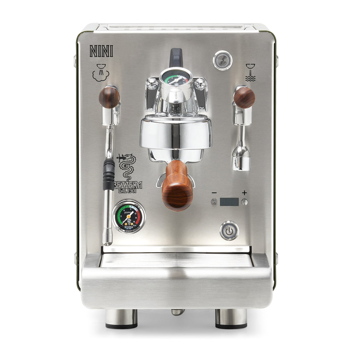Bezzera NINI PM PID – Green / Flow Paddle / Rosewood