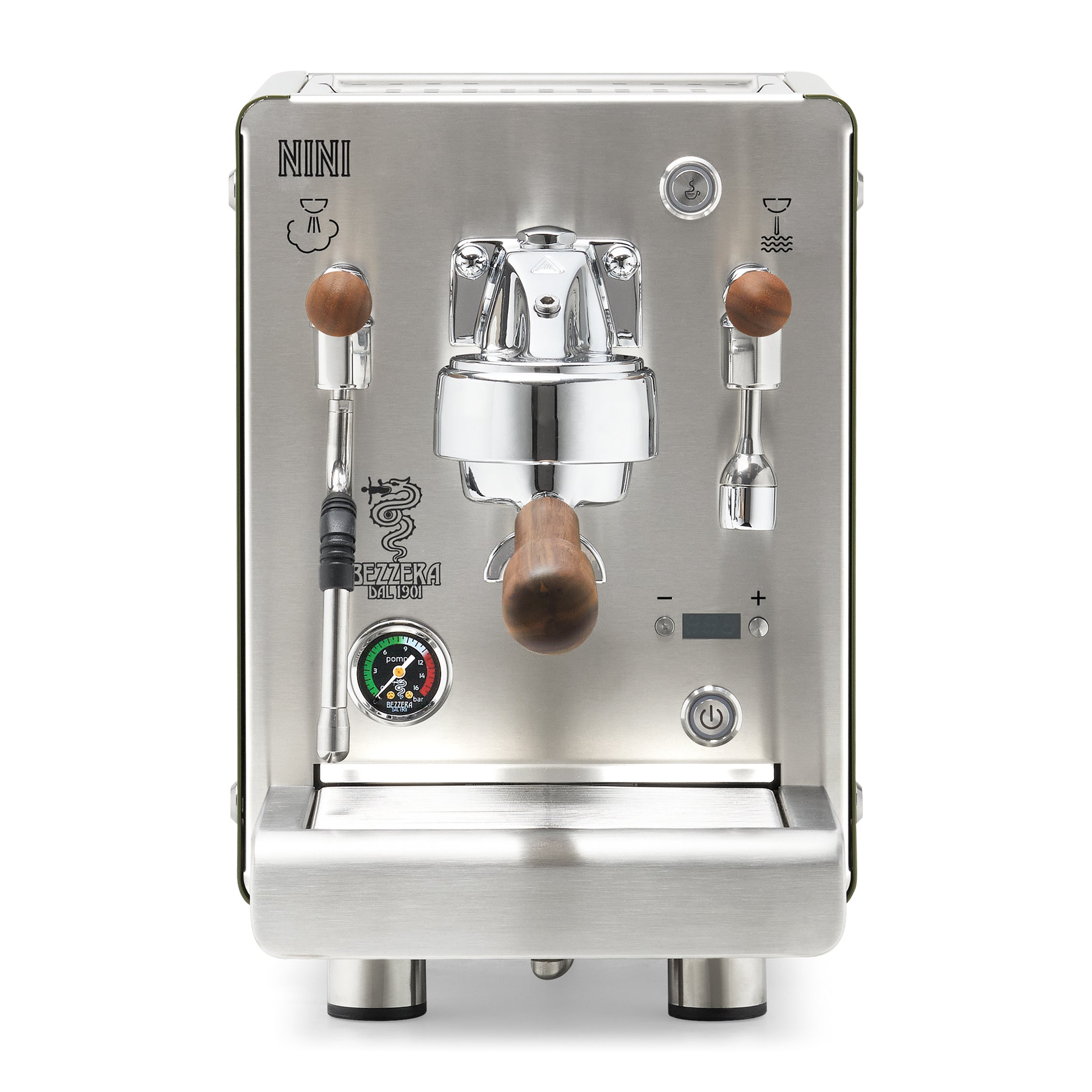 Bezzera NINI PM PID – Green / No Flow Control / Walnut