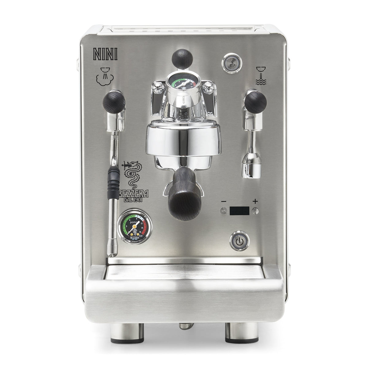 Bezzera NINI PM PID – White / Flow Control / Blackened Oak