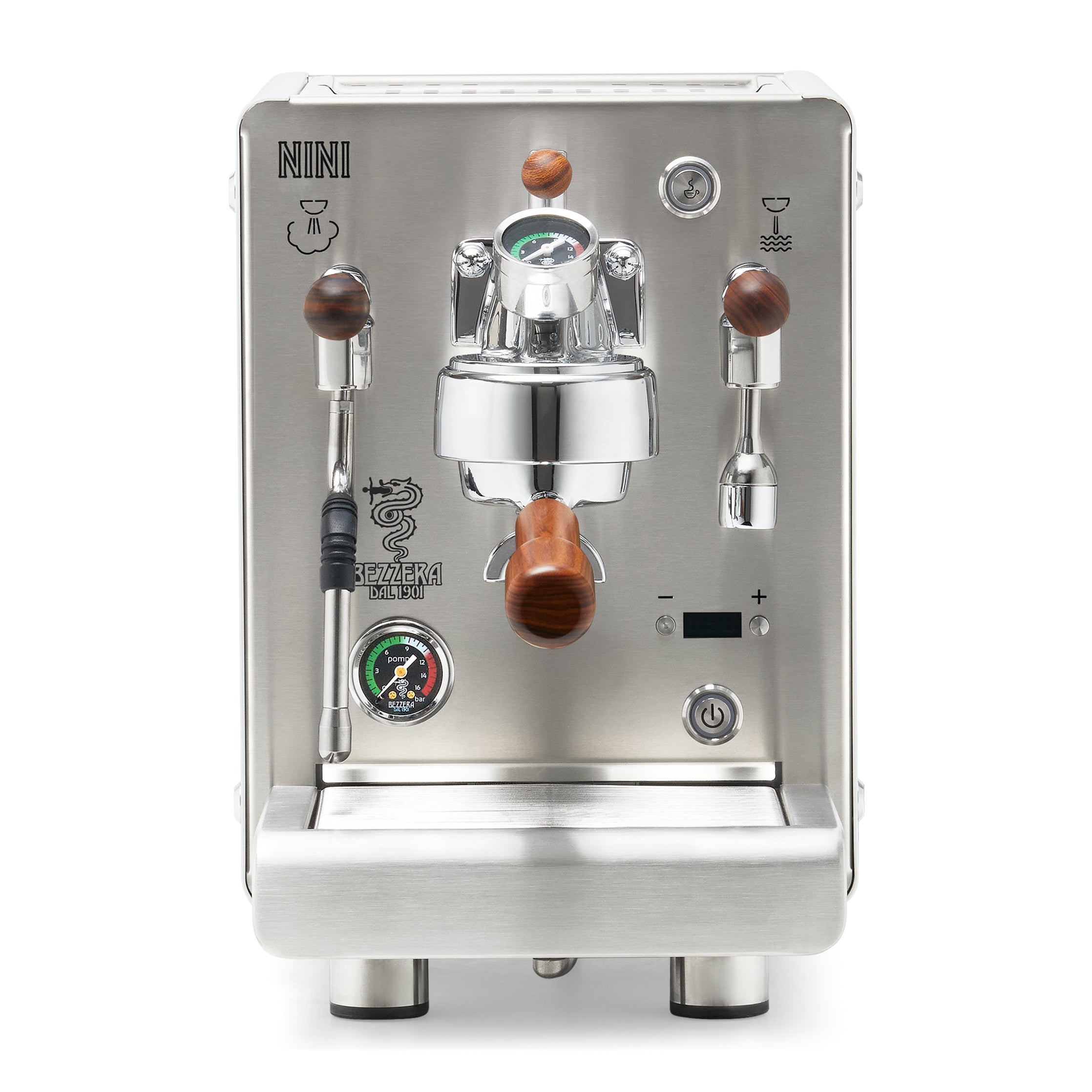 Bezzera NINI PM PID – White / Flow Control / Rosewood