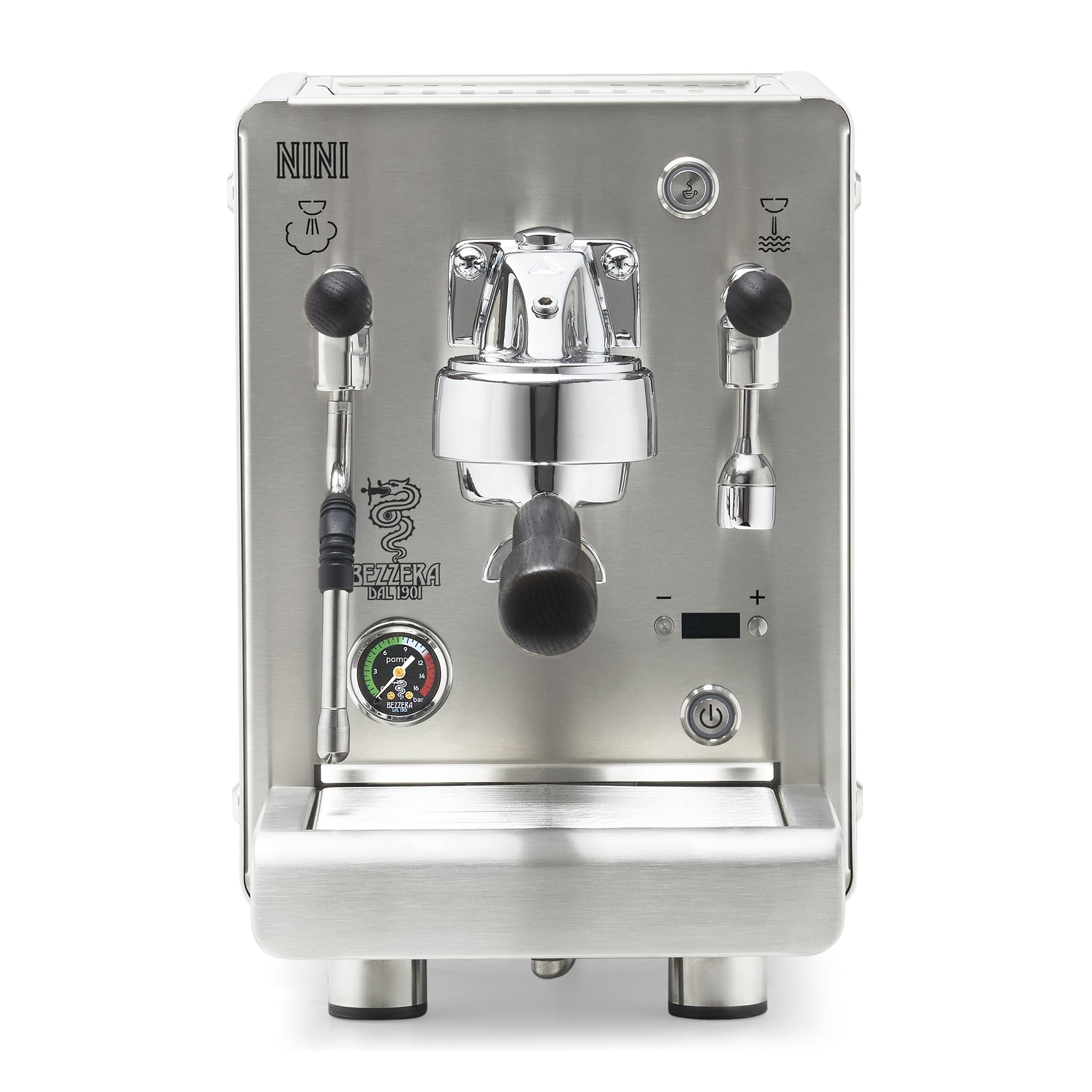 Bezzera NINI PM PID – White / No Flow Control / Blackened Oak