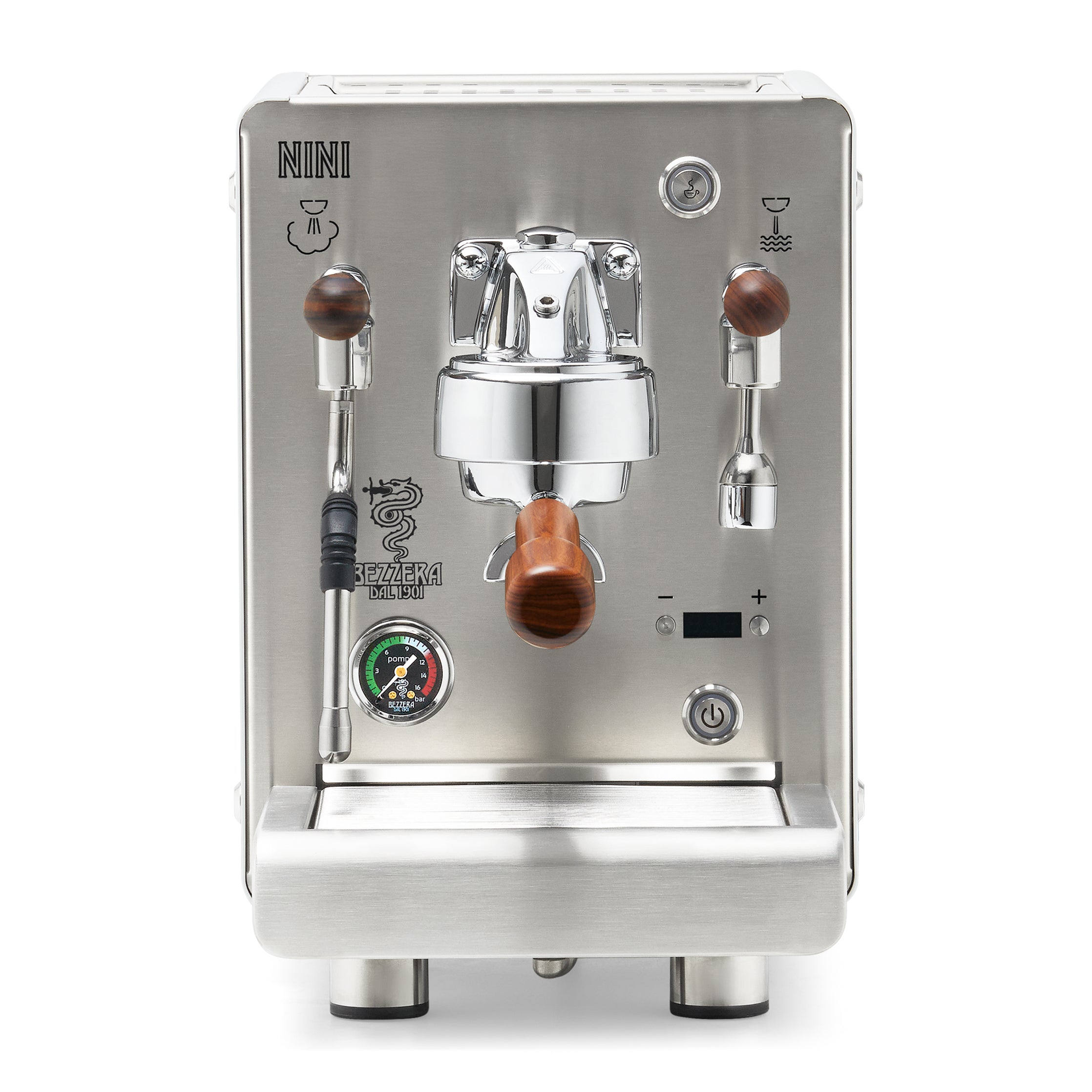Bezzera NINI PM PID – White / No Flow Control / Rosewood