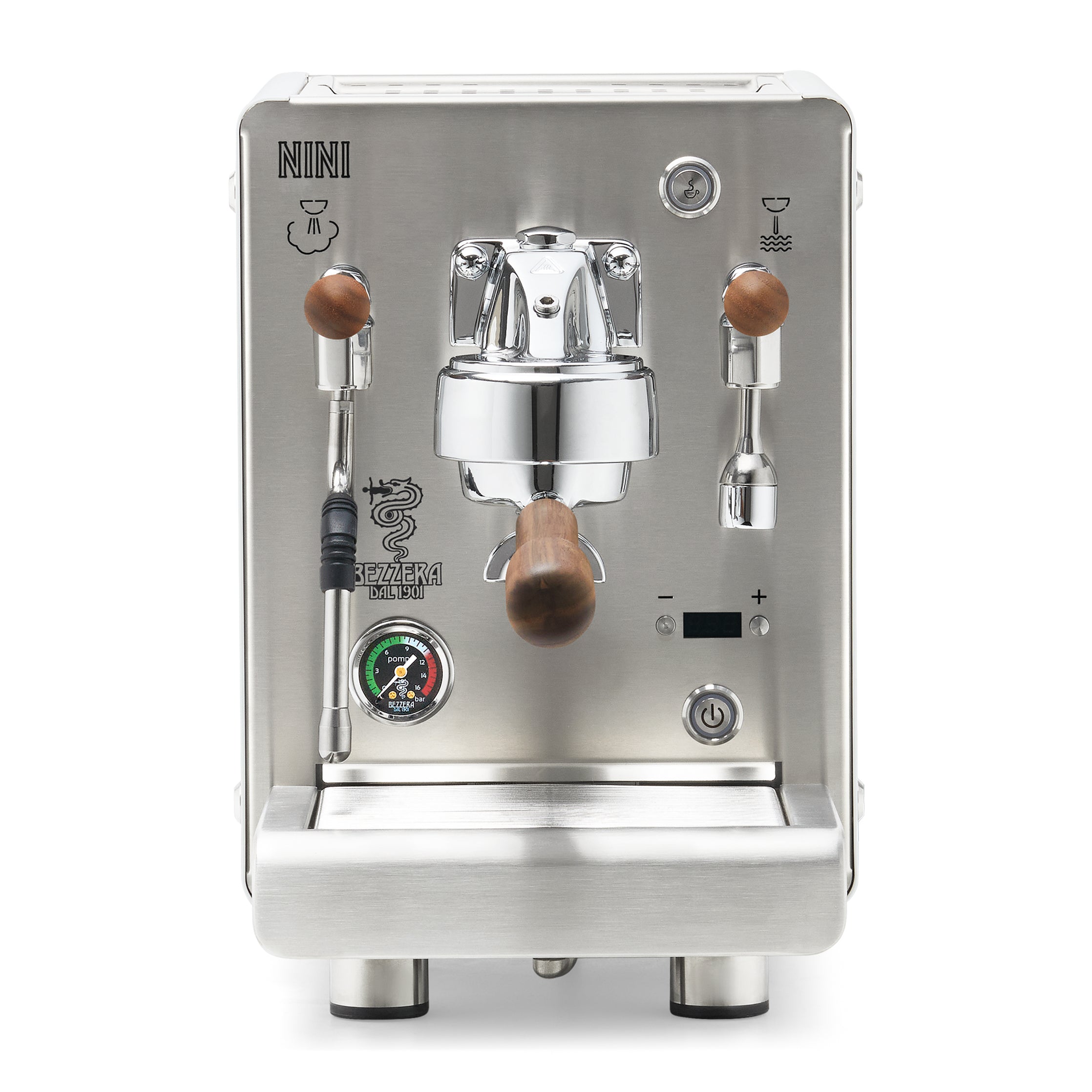 Bezzera NINI PM PID – White / No Flow Control / Walnut