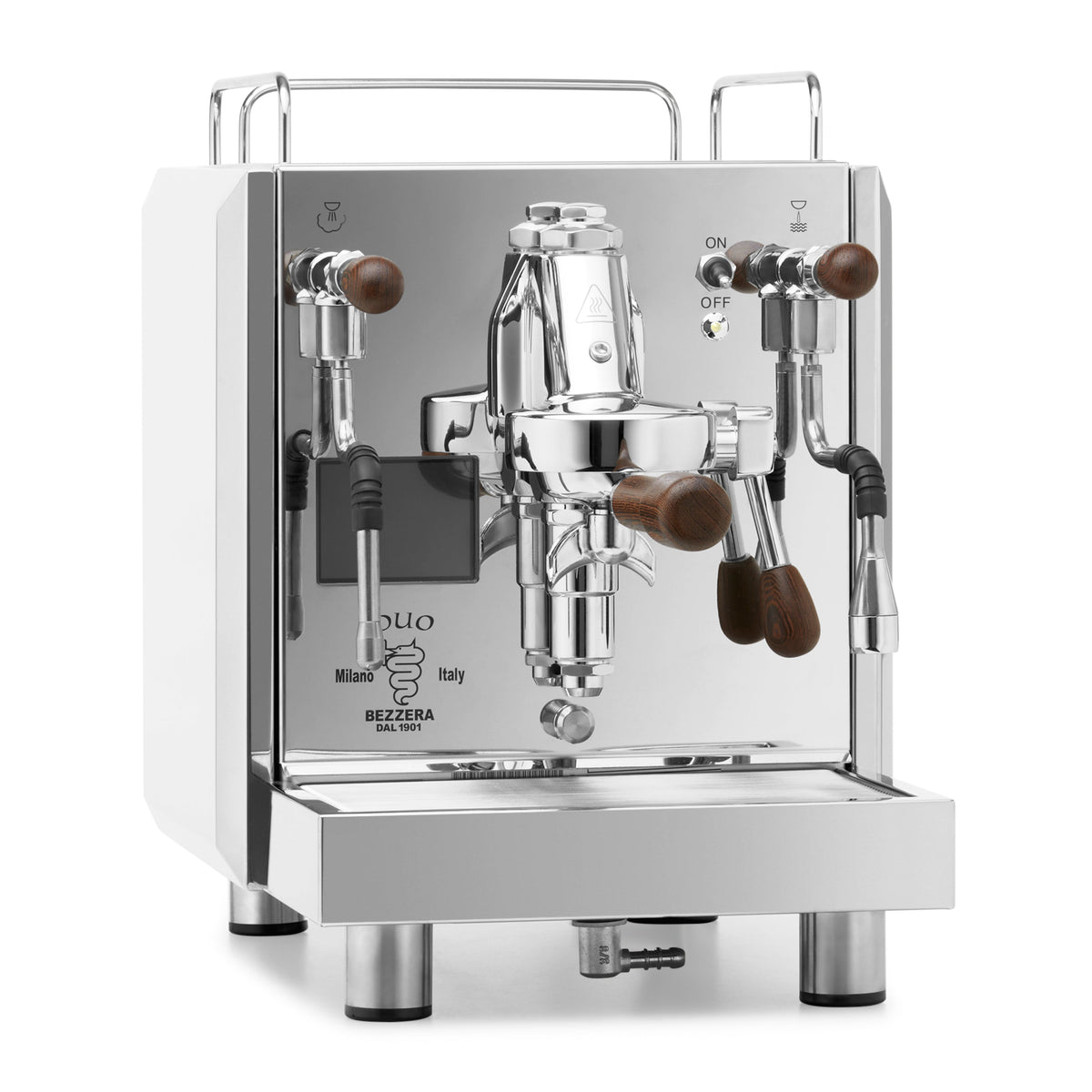 Bezzera DUO MN Espresso Machine – Stainless Steel / No Flow Control / Wenge