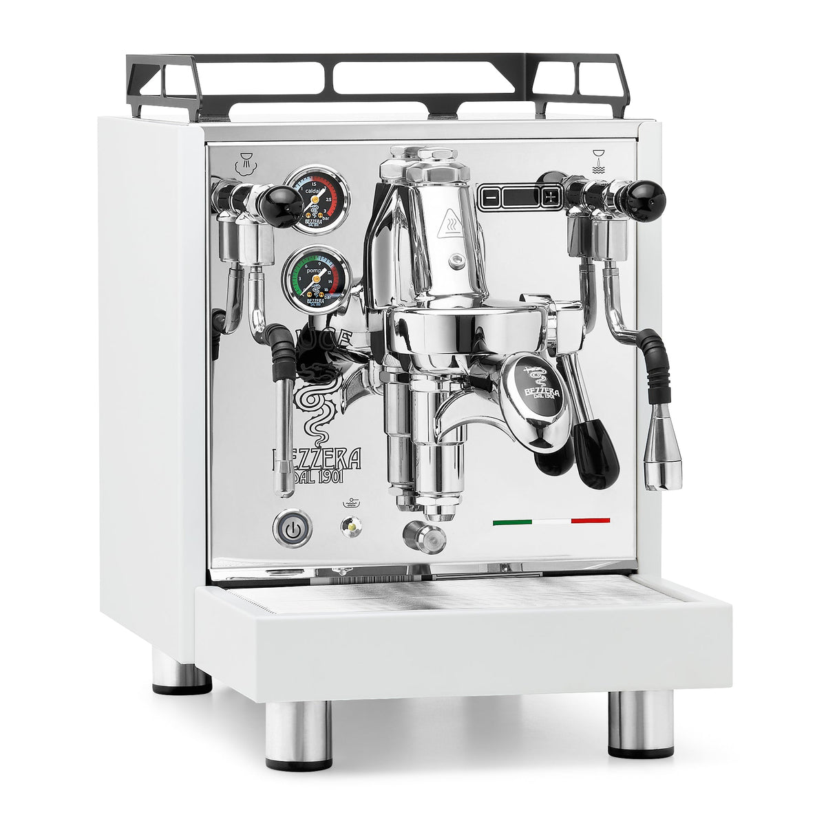 Refurbished Bezzera LUCE S MN PID Espresso Machine – No Flow Control / White / No Accents