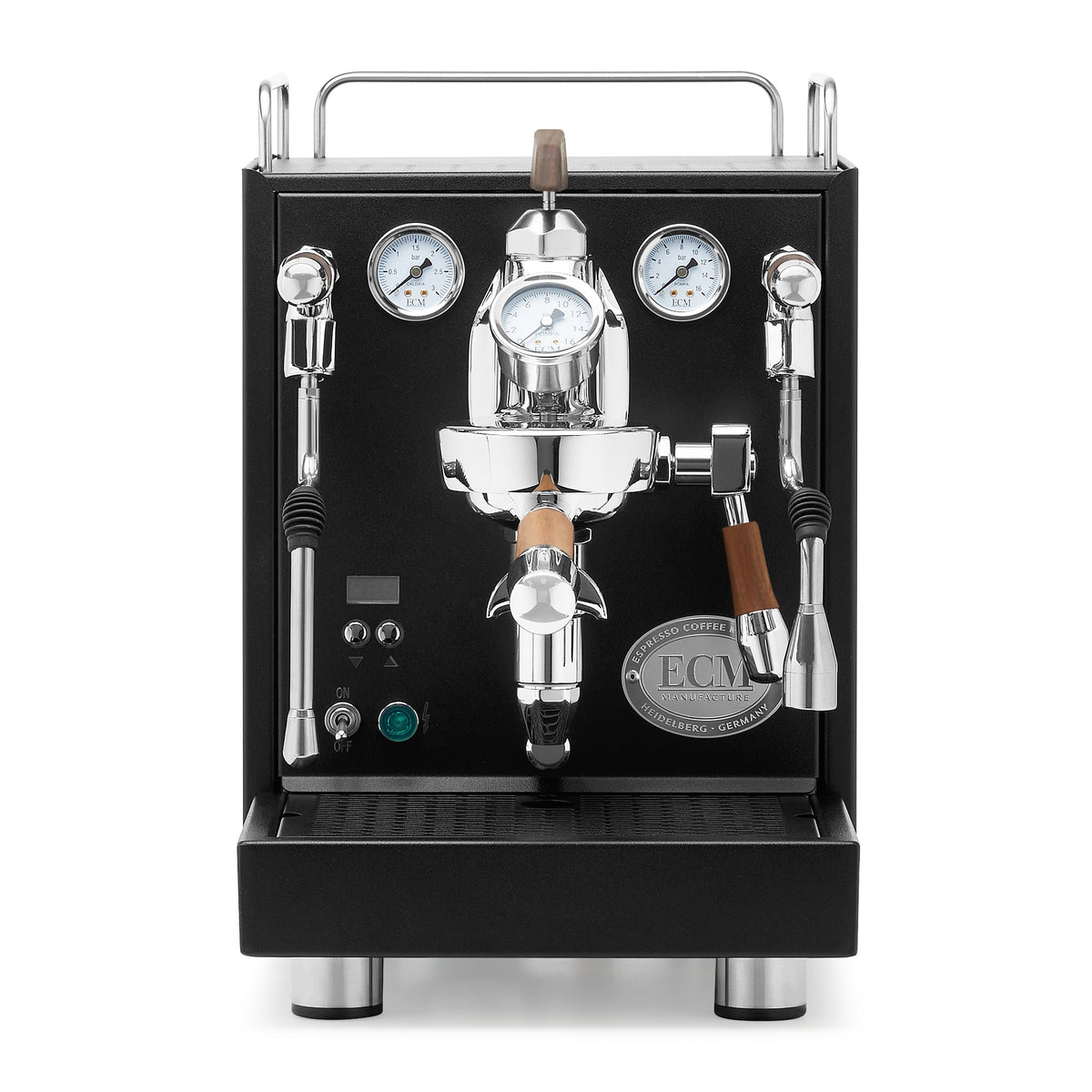 ECM Mechanika Max Espresso Machine – Black / Walnut / Flow Paddle