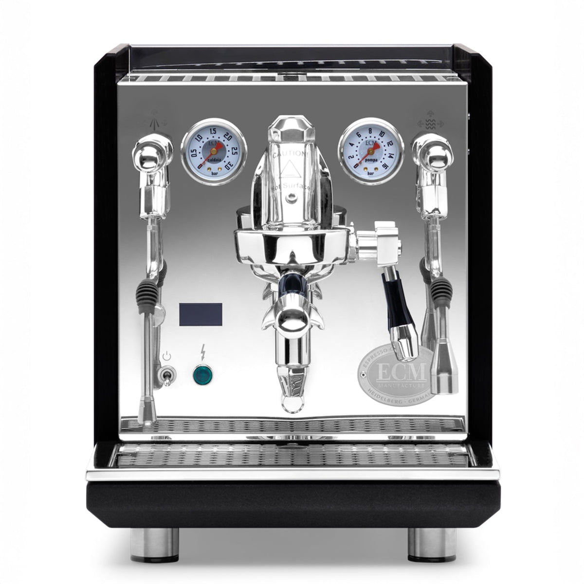 ECM Synchronika II Espresso Machine – Blackened Oak Panels / No Flow Control