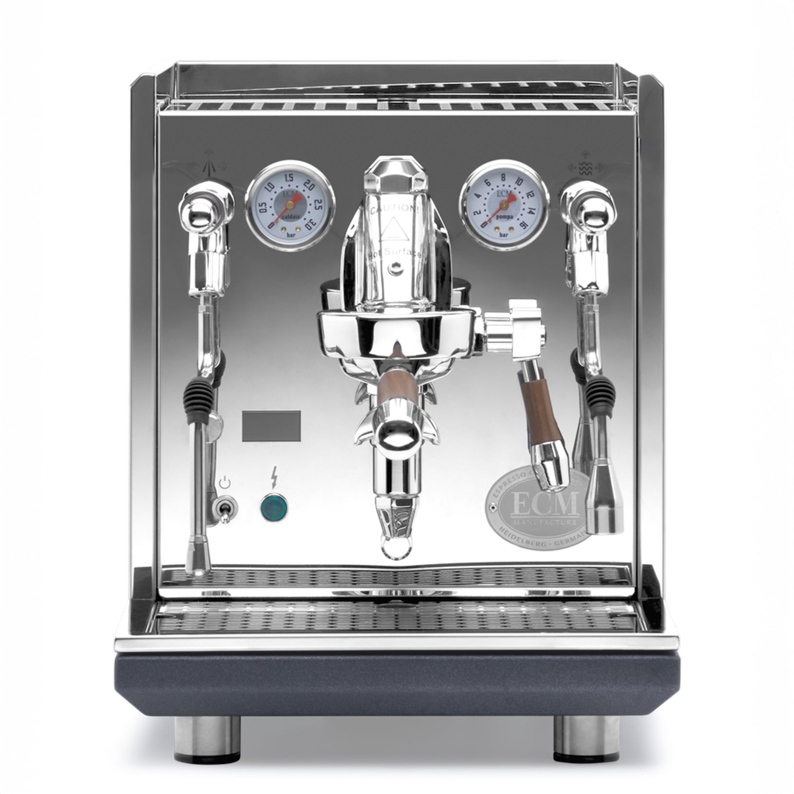 ECM Synchronika II Espresso Machine – Elegant Walnut / No Flow Control