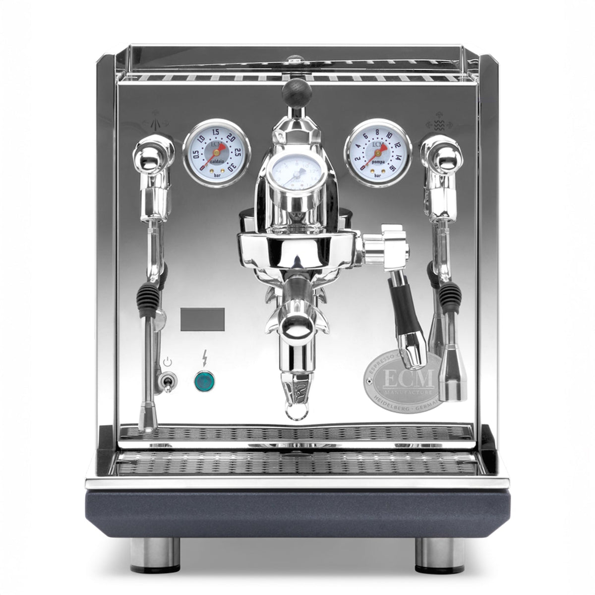 ECM Synchronika II Espresso Machine – Elegant Blackened Oak / Flow Control