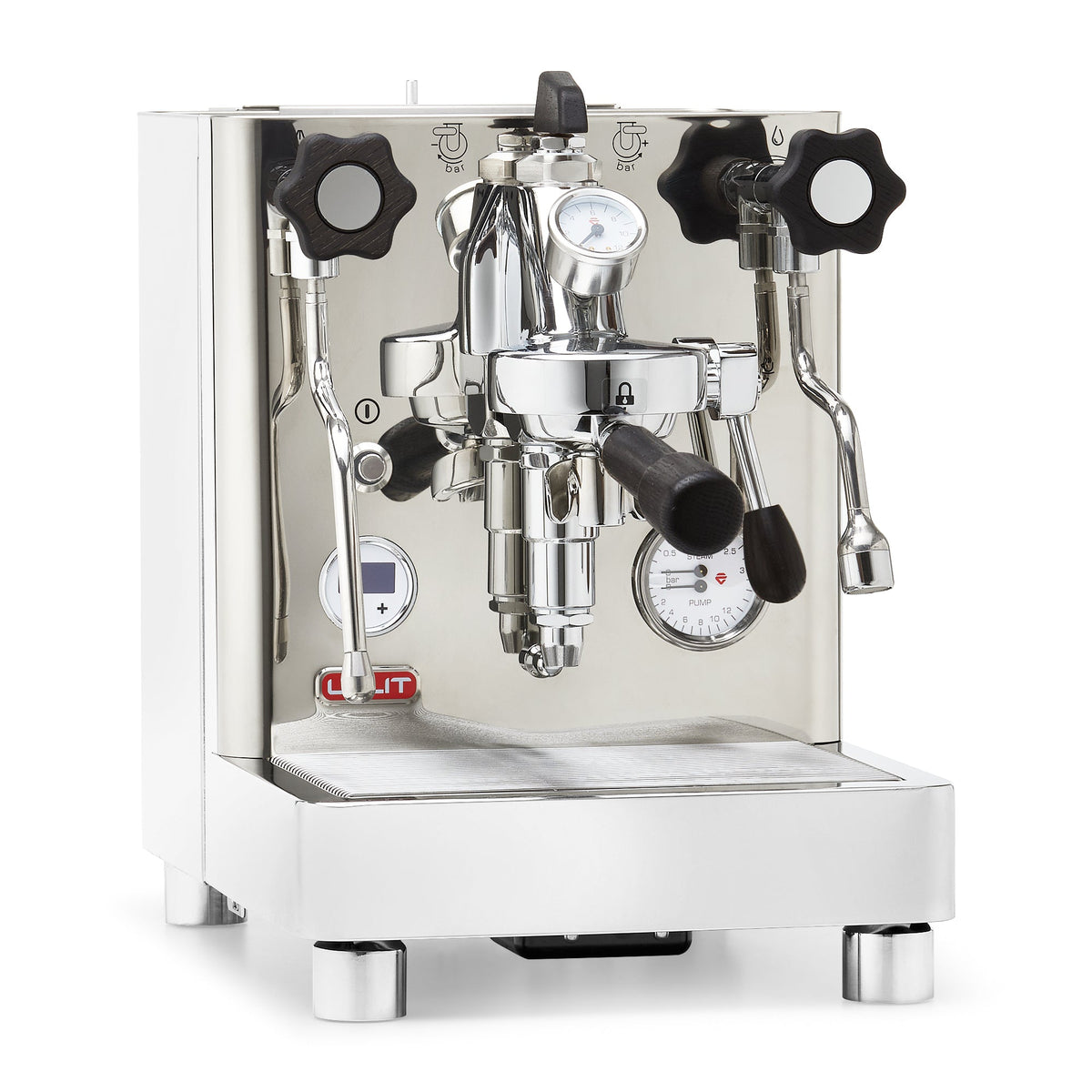 Lelit Bianca V3 Espresso Machine – Stainless Steel / Blackened Oak