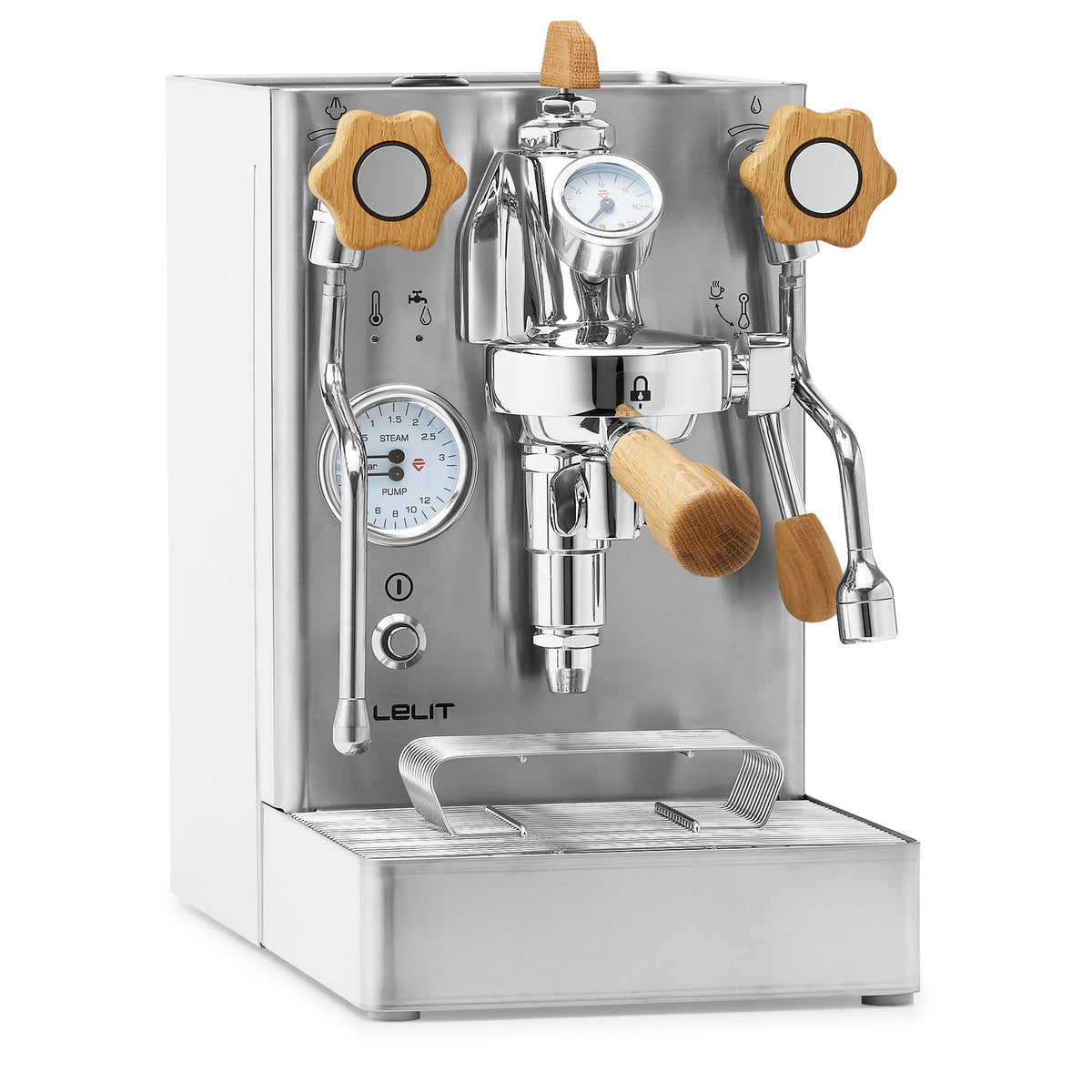Lelit Mara X Heat Exchanger Espresso Machine – Stainless / Olive Wood / Flow Paddle