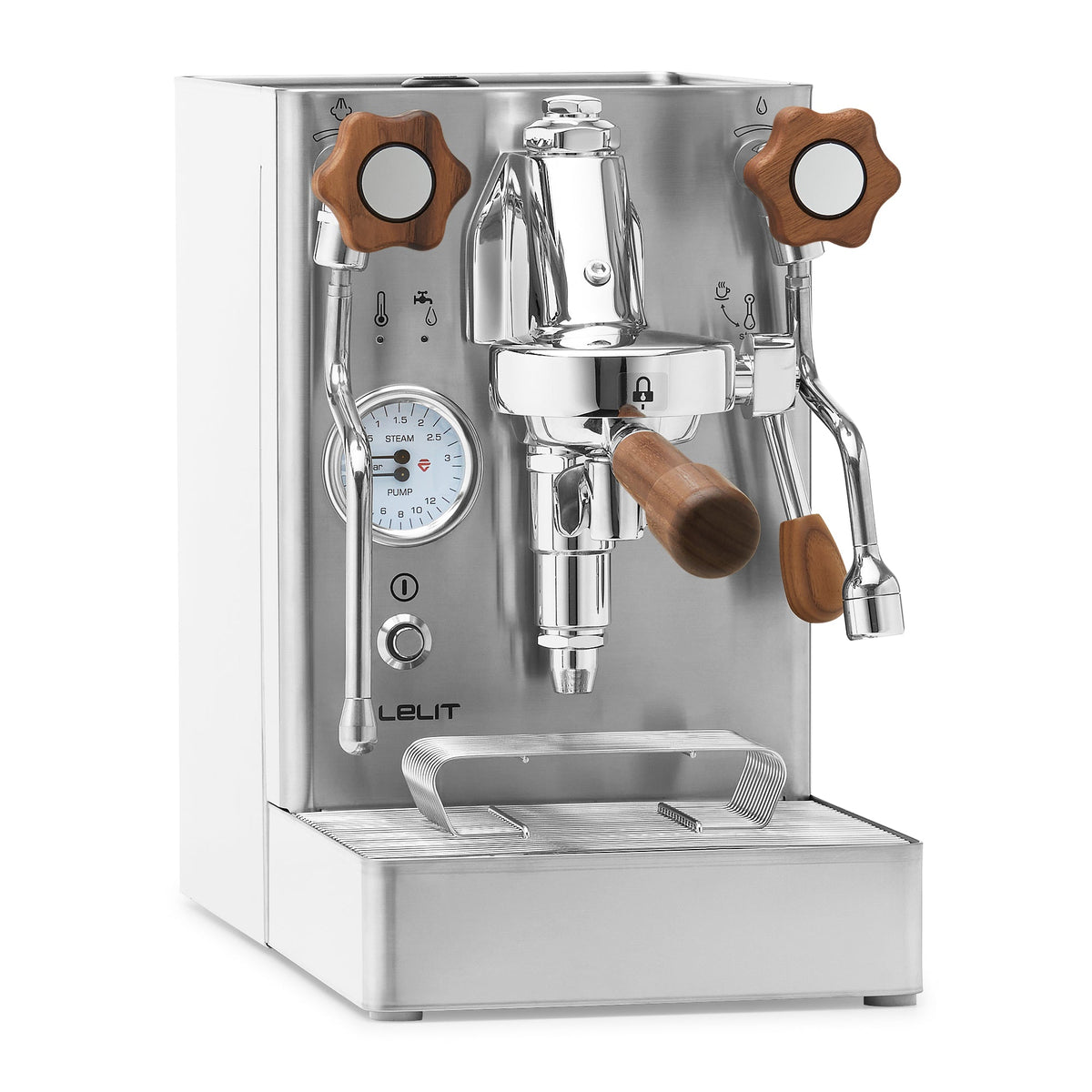 Lelit Mara X Heat Exchanger Espresso Machine – Stainless / Walnut / No Flow Control