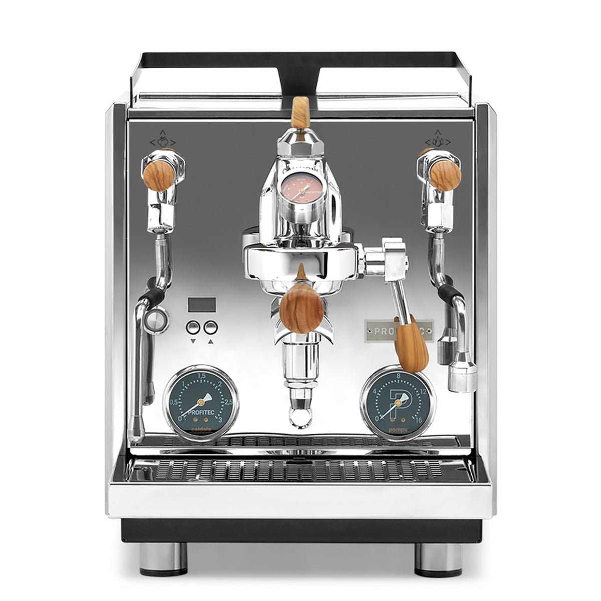 Profitec Drive Espresso Machine – Stainless Steel / Olive Wood