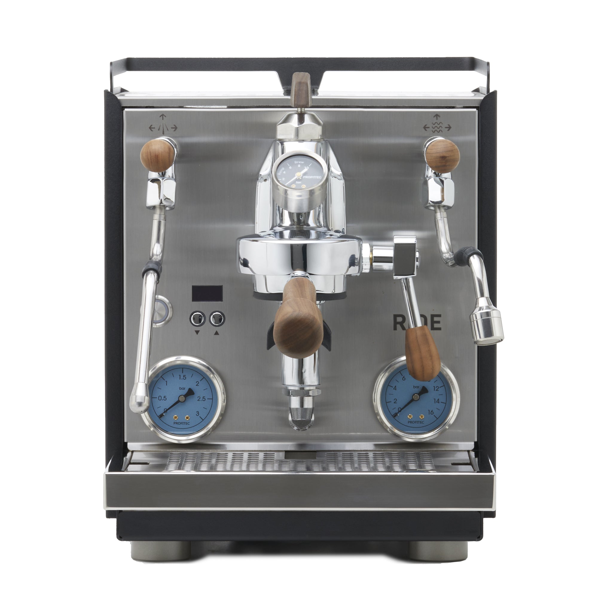 Profitec RIDE Espresso Machine – Joystick / Walnut / Flow Paddle
