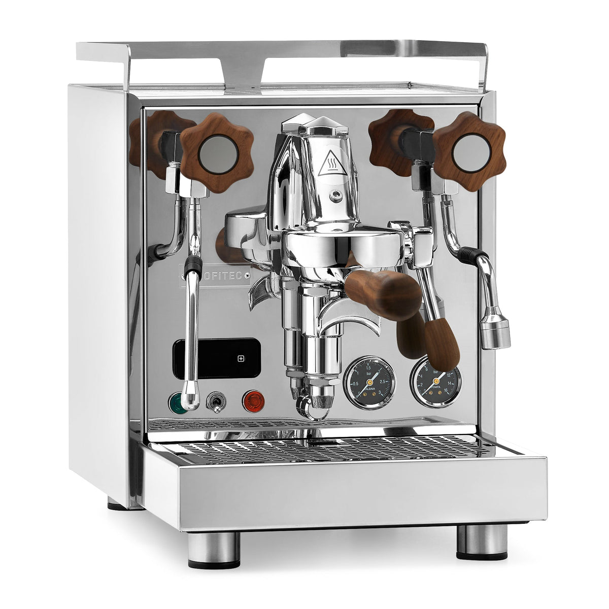 Profitec Pro 500 PID Espresso Machine – Stainless Steel / Walnut / No Flow Control