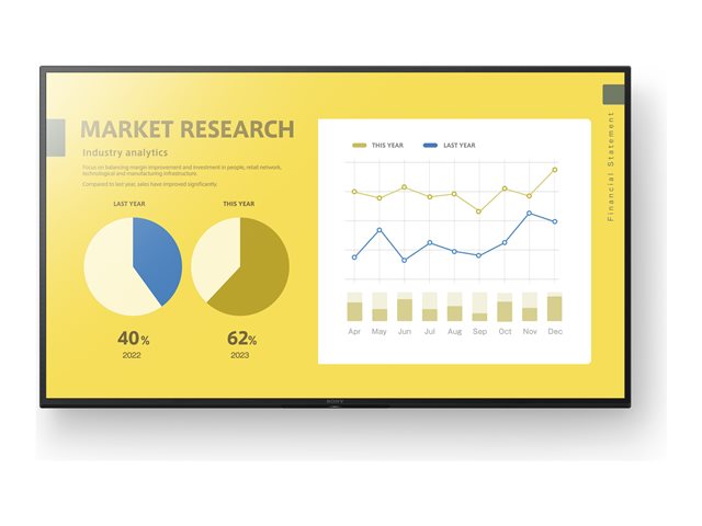 Sony Bravia Professional Displays FW-75EZ20L EZ20L Series - 75" LED-backlit LCD display - 4K - for digital signage