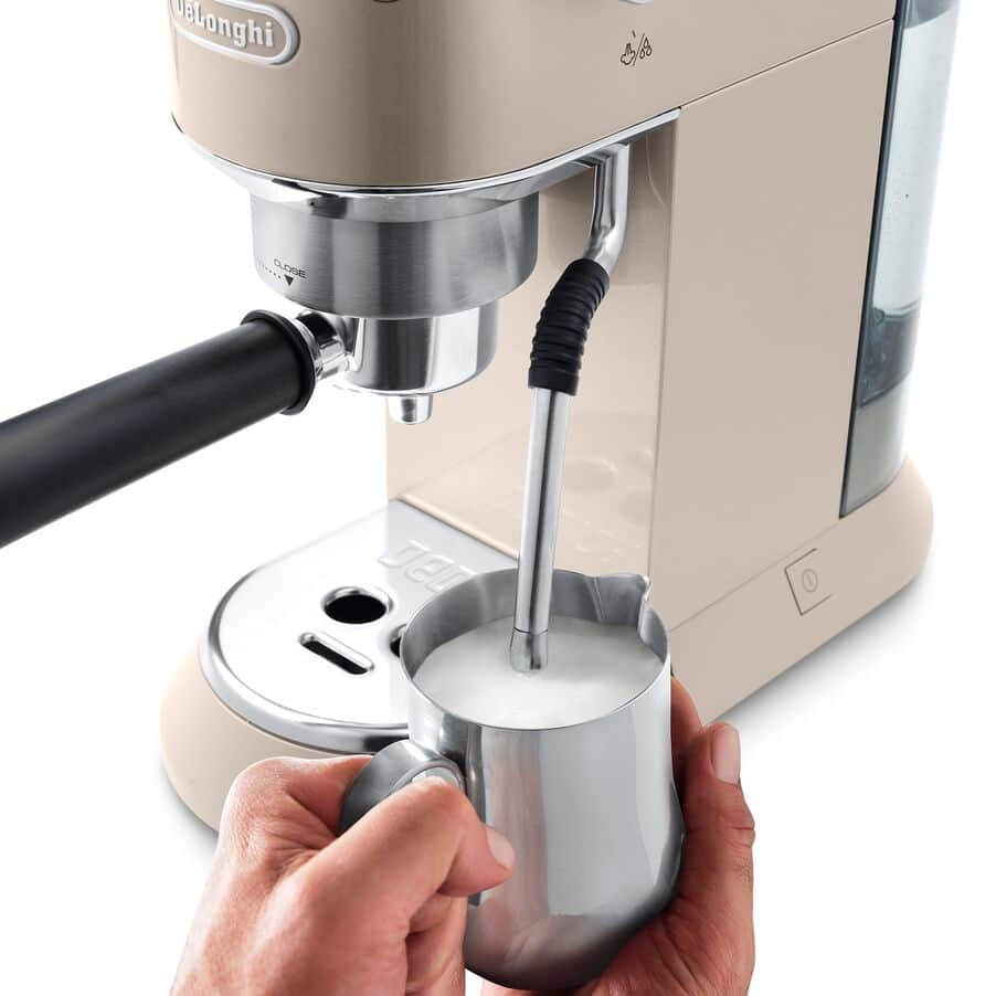 Delonghi EC885.BG Dedica Arte Manual Espresso Coffee maker with Milk Frother - Beige Gold – image 4 of 6
