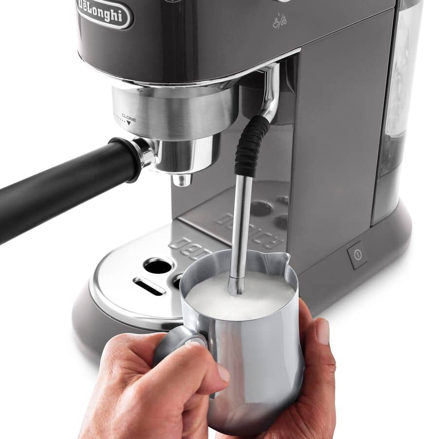 Delonghi EC885.GY Dedica Arte Manual Espresso Coffee maker with Milk Frother - Grey – image 4 of 6