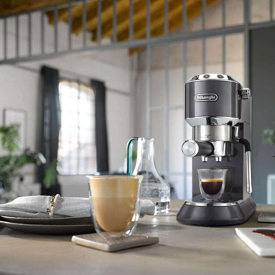 Delonghi EC885.GY Dedica Arte Manual Espresso Coffee maker with Milk Frother - Grey – image 6 of 6