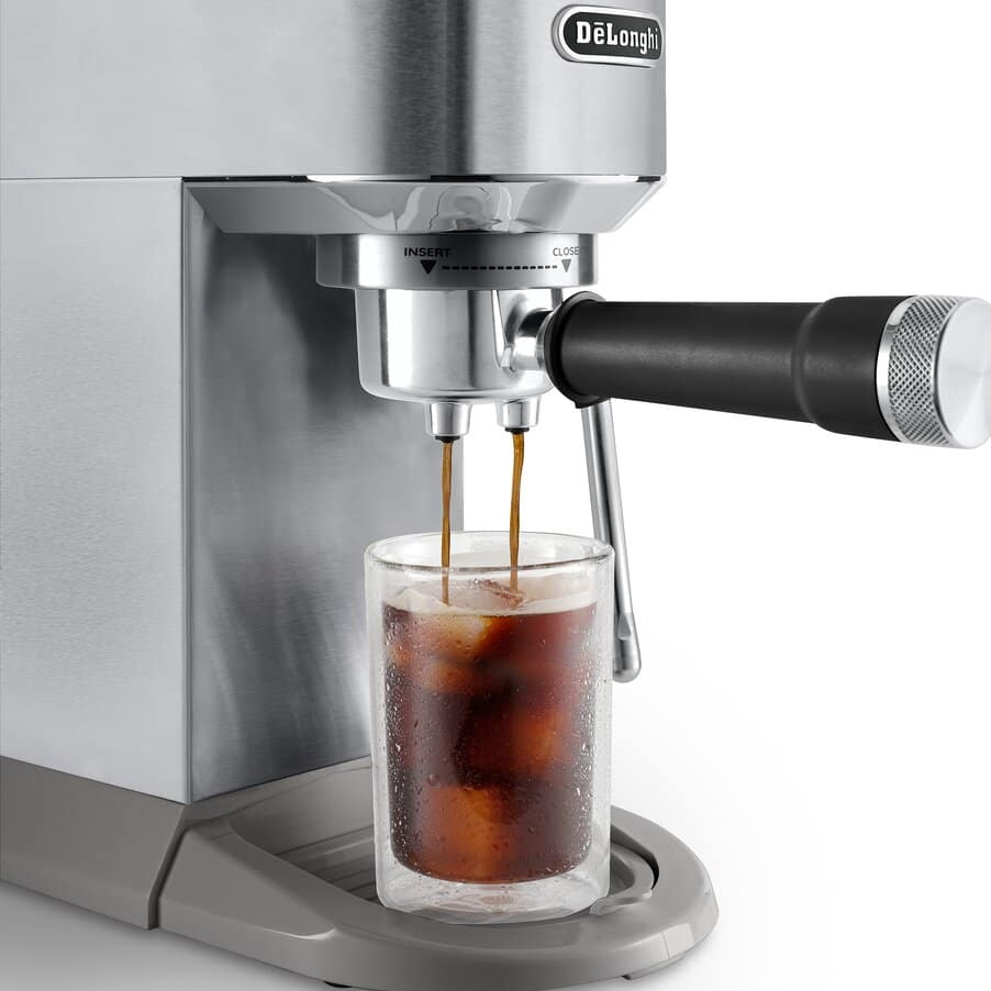 Delonghi EC890.M Dedica Duo with Advanced Milk Steam Wand Manual Espresso Machine Silver – image 2 of 7