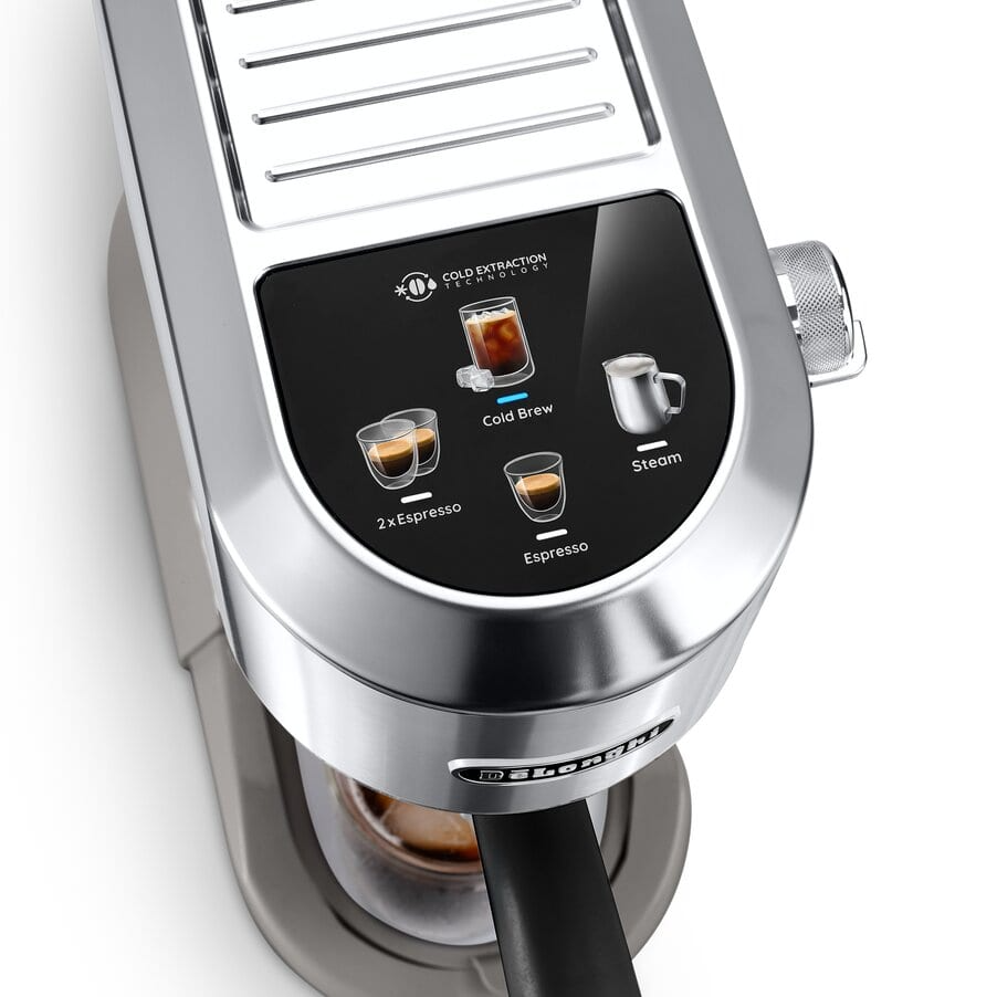 Delonghi EC890.M Dedica Duo with Advanced Milk Steam Wand Manual Espresso Machine Silver – image 3 of 7