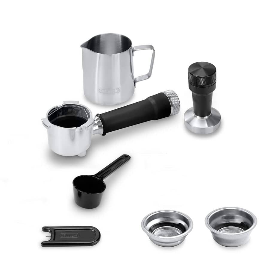 Delonghi EC890.M Dedica Duo with Advanced Milk Steam Wand Manual Espresso Machine Silver – image 6 of 7