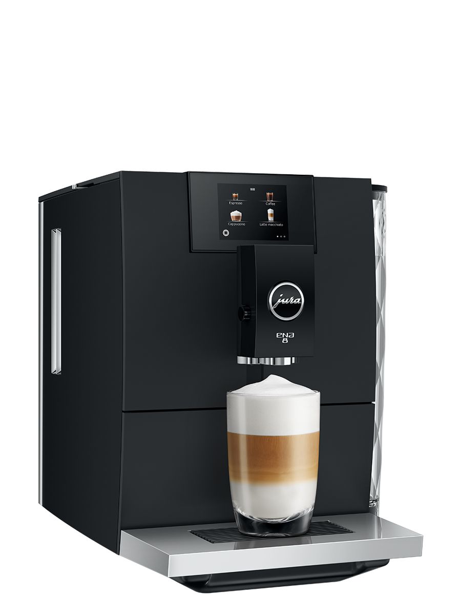 Refurbished JURA ENA 8 Super-Automatic Espresso Machine – Full Metropolitan Black