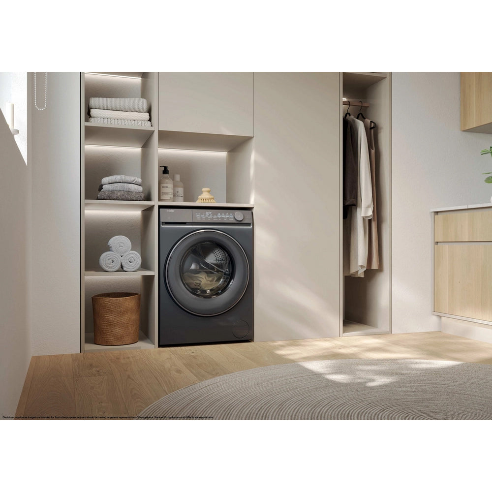 Haier X7 HW100-B14367GUUK 10kg 1400 Spin WiFi Connected Washing Machine Graphite - A Rated – image 10 of 10