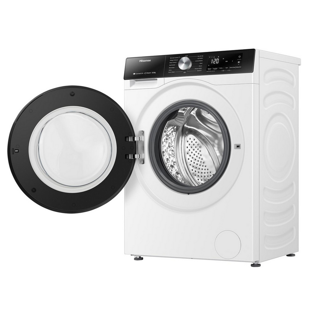 Hisense 3S Series WF3S1043BW3 WiFi-Enabled 10.5kg 1400 Spin Freestanding Washing Machine White – image 11 of 14