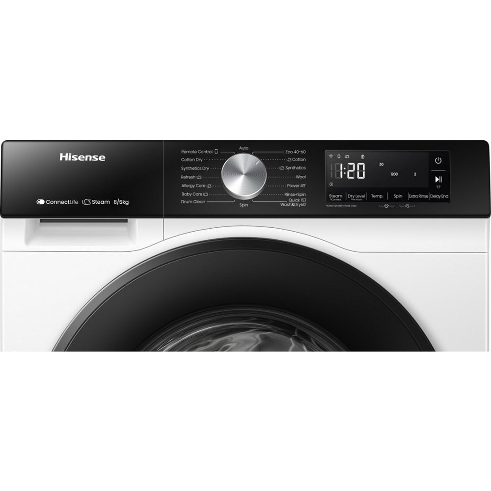 Hisense WD3S8043BW3 3S Series 8+5kg 1400 Spin WiFi-enabled Washer Dryer White – image 11 of 14