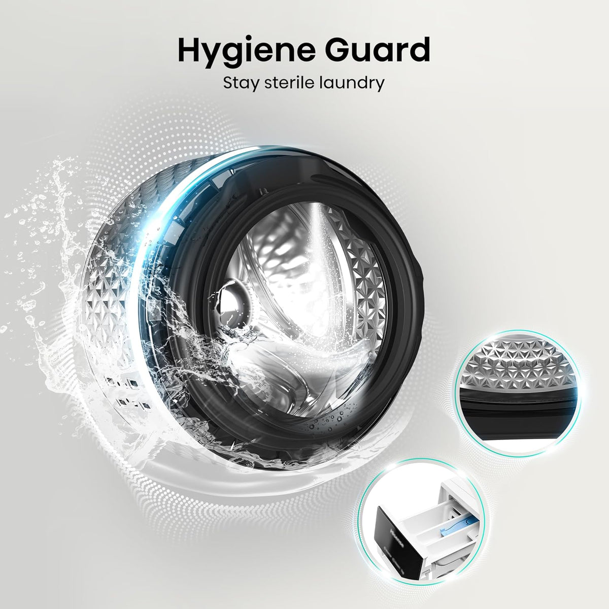 Hisense WD3S8043BW3 3S Series 8+5kg 1400 Spin WiFi-enabled Washer Dryer White – image 6 of 14