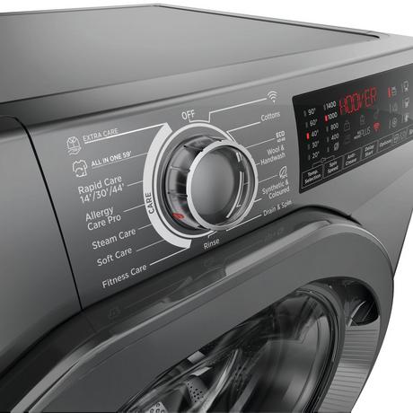 Hoover H3WPS496TMRR6 9kg 1400 Spin Washing Machine Graphite – image 8 of 10