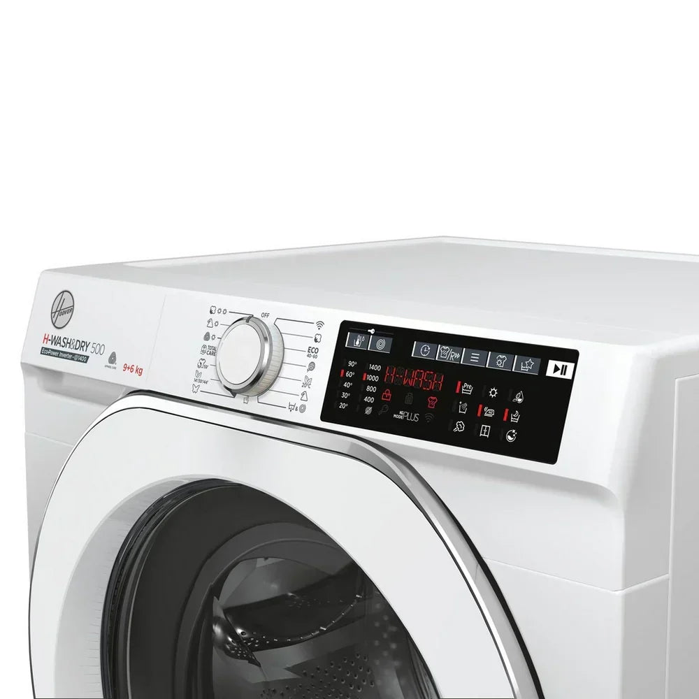 Hoover HD496AMC 1-80 H-WASH 500 WiFi Connected 9+6kg 1400 Spin Washer Dryer White – image 4 of 6