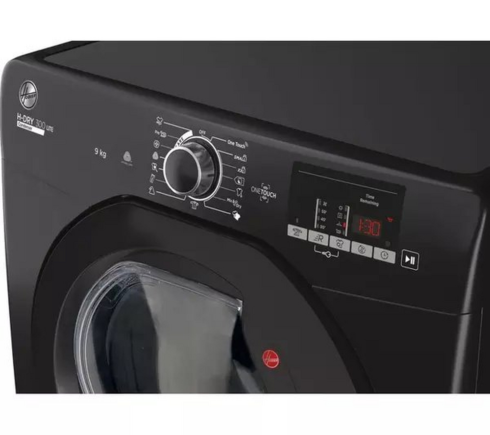 Hoover HLE C9DGB H-Dry 300 Lite 9kg Freestanding Condenser Tumble Dryer Black – image 4 of 6