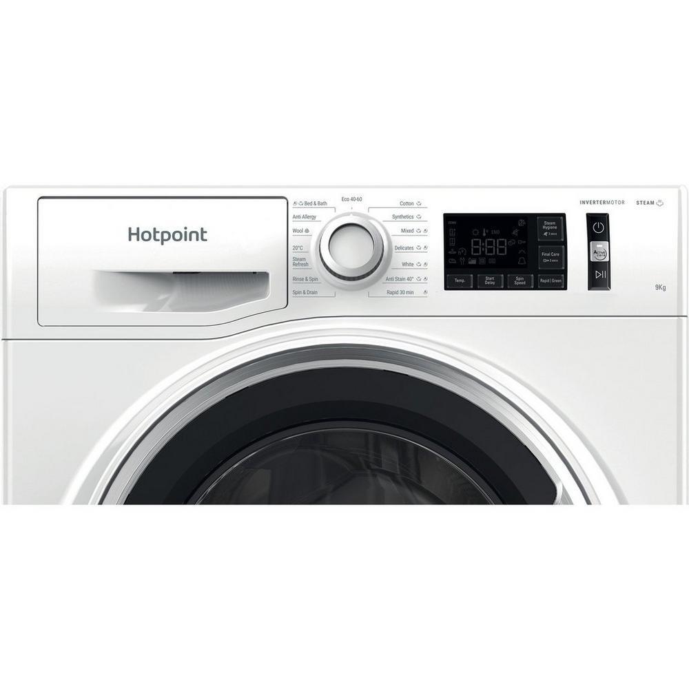 Hotpoint NM11948WSAUK 9kg 1400 Spin Washing Machine White – image 4 of 9
