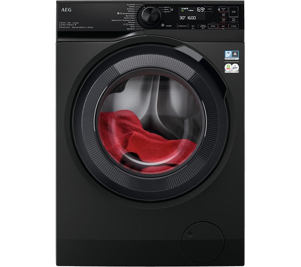 AEG 7000 Series LWR7416U6UD 10 kg Washer Dryer - Black