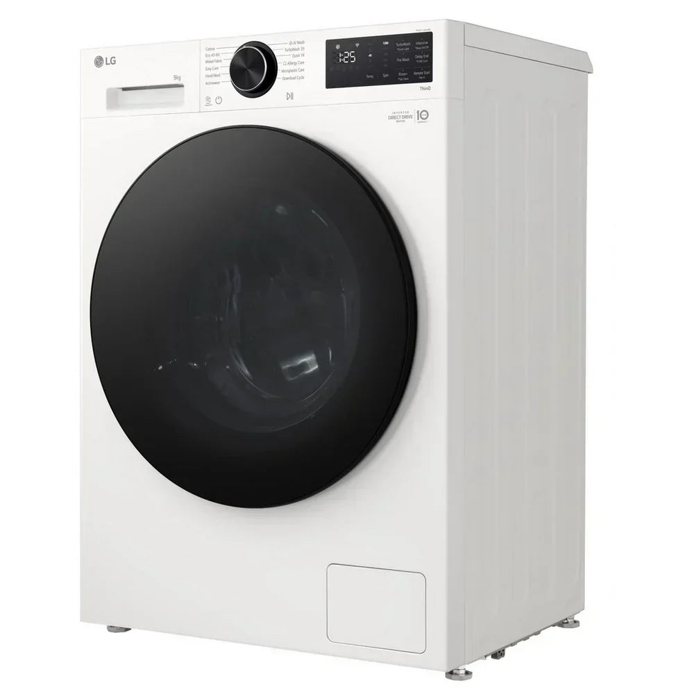 LG F2X50S9TWB VX50 Series 9kg 1200 Spin WiFi Enabled Front Load Washing Machine White - A Rated – image 8 of 10