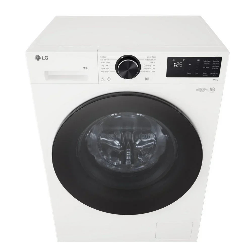 LG F2X50S9TWB VX50 Series 9kg 1200 Spin WiFi Enabled Front Load Washing Machine White - A Rated – image 4 of 10