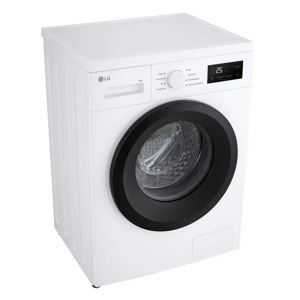 LG F4A10S8NWK 8kg 1400 Spin Front Load Washing Machine White - A Rated – image 9 of 11