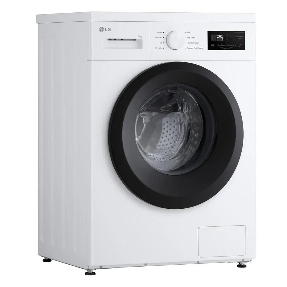 LG F4A10S8NWK 8kg 1400 Spin Front Load Washing Machine White - A Rated – image 8 of 11