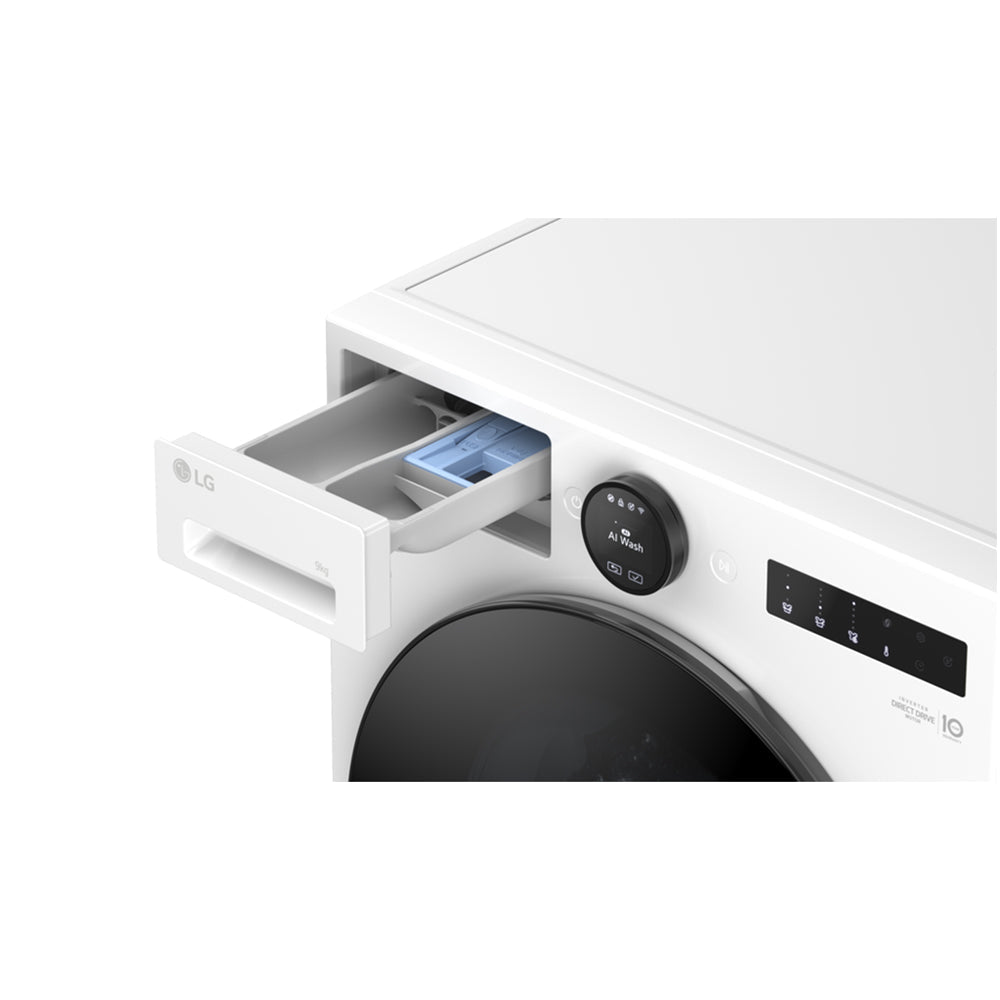 LG F4X7009TWB 9kg 1400 Spin AI Direct Drive Freestanding Washing Machine White – image 13 of 16