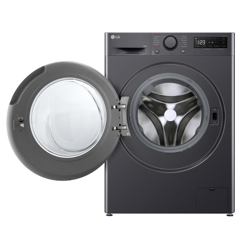 LG F4Y510GBLN1 10kg Steam 1400 Spin Freestanding Front Loading Washing Machine Slate Grey – image 2 of 14
