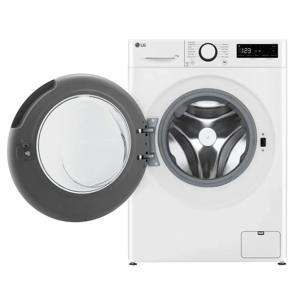 LG F4Y511WBLN1 11kg Steam 1400 Spin Freestanding Front Load Washing Machine White - A Rated – image 3 of 15