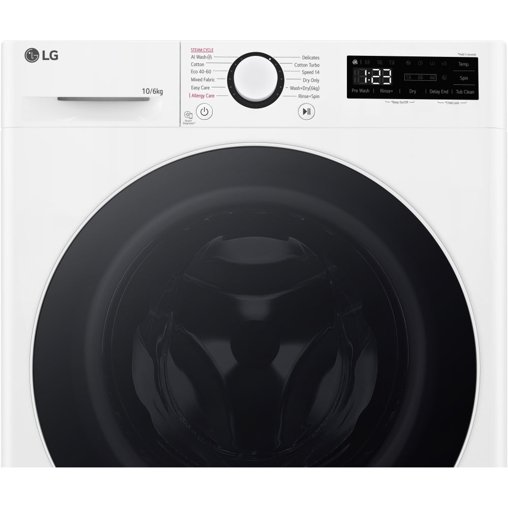 LG FWY606WWLN1 10+6kg 1400 Spin Washer Dryer White – image 14 of 17