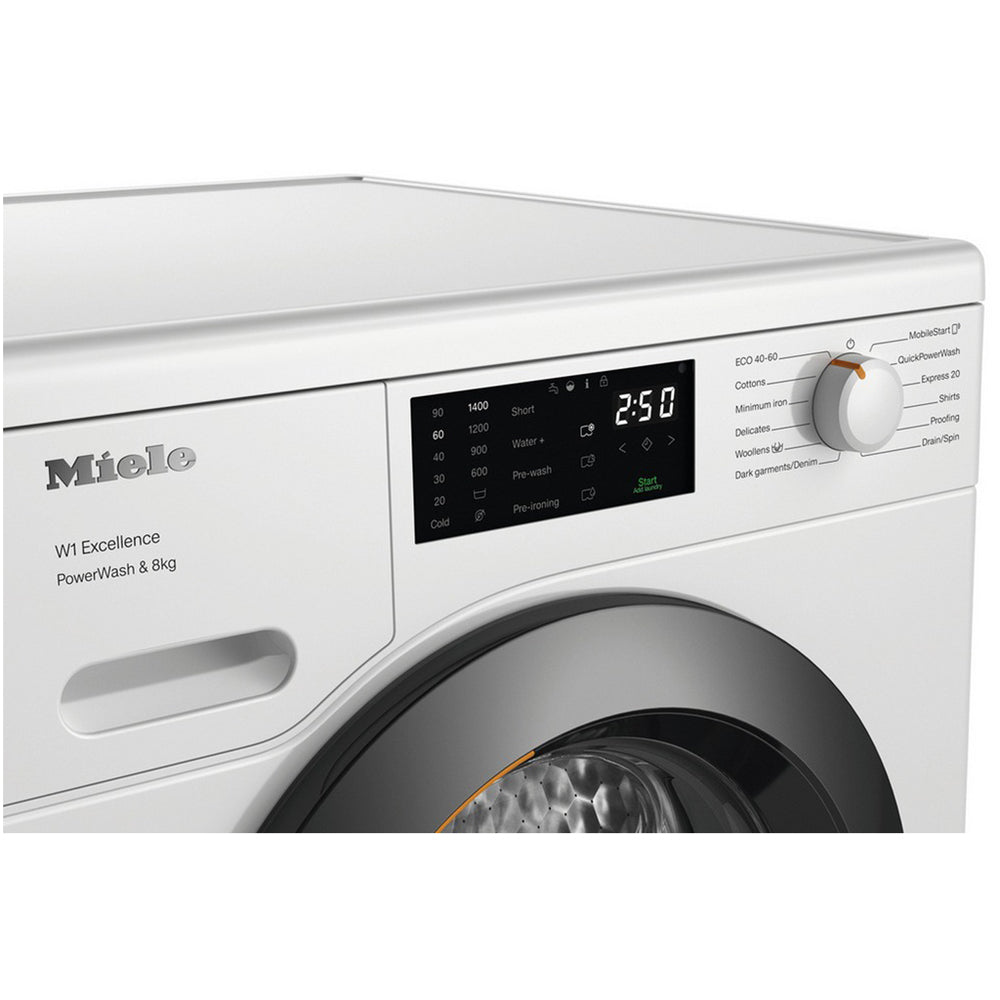 Miele WEB365 WCS PowerWash 8kg 1400 Spin Freestanding Washing Machine Lotus White – image 4 of 8
