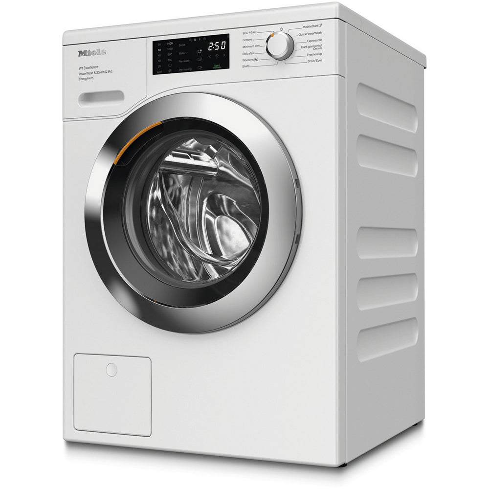 Miele WEE385 WCS 8kg 1400 Spin Power Wash & Steam Washing Machine Lotus White – image 2 of 8