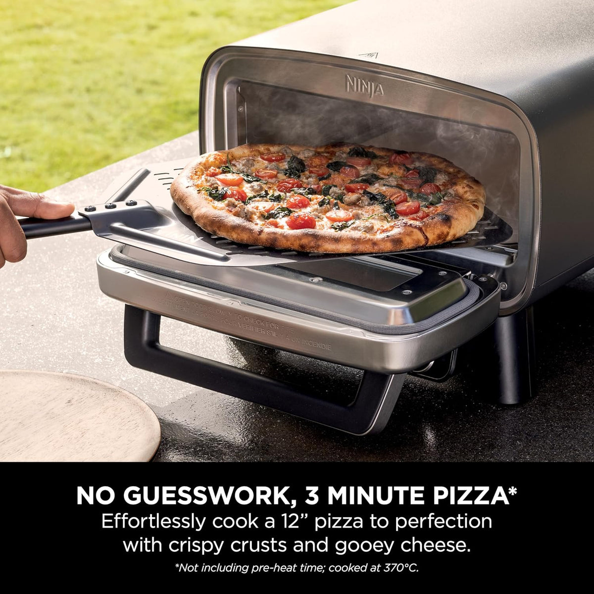 Ninja Artisan MO201UK Electric Outdoor Pizza Oven and Air Fryer - Grey – image 10 of 11